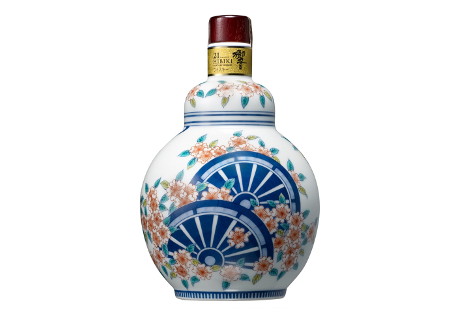 響２１年 有田焼 色絵桜御所車文瓢形瓶 ２０１３ サントリー - お酒 