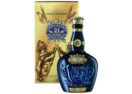 ウイスキー【古酒】ROYAL SALUTE 青 21年（ロイヤルサルート21年