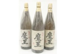 愛媛県北条市のお客様から芋焼酎 魔王を３本宅配買取させて頂きました。